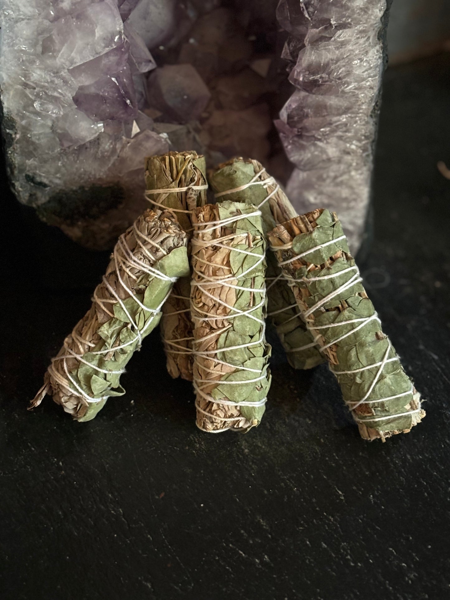eucalyptus sage wand smudging