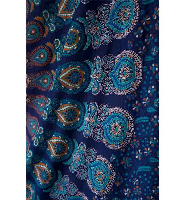 navy shiva mand tapestry wall hanging