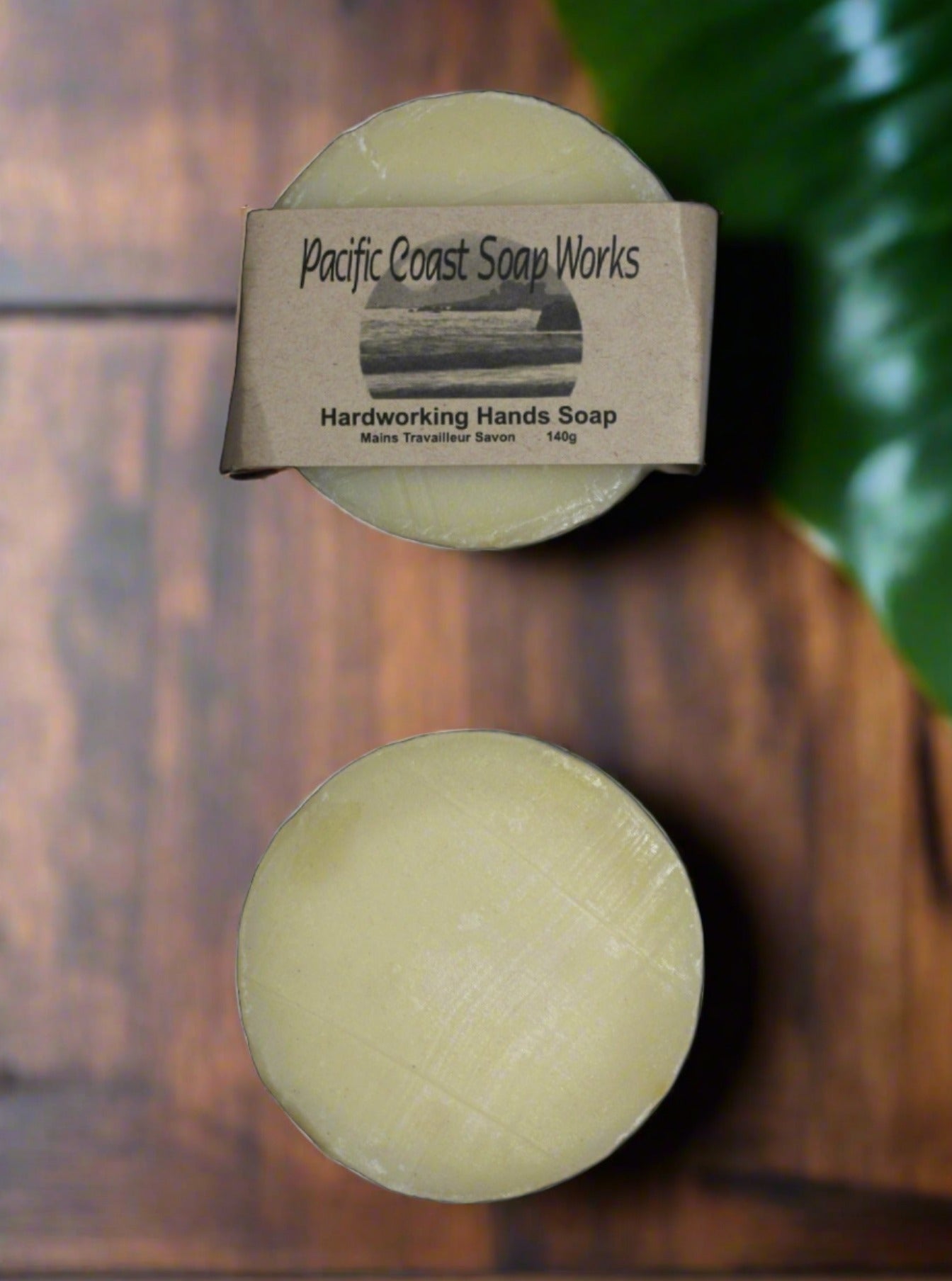 pumice soap bar. basil and lemon soap. handmade soap vancouver. working hands soap