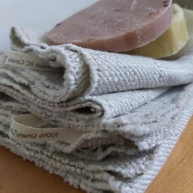 compostable linen face cloths