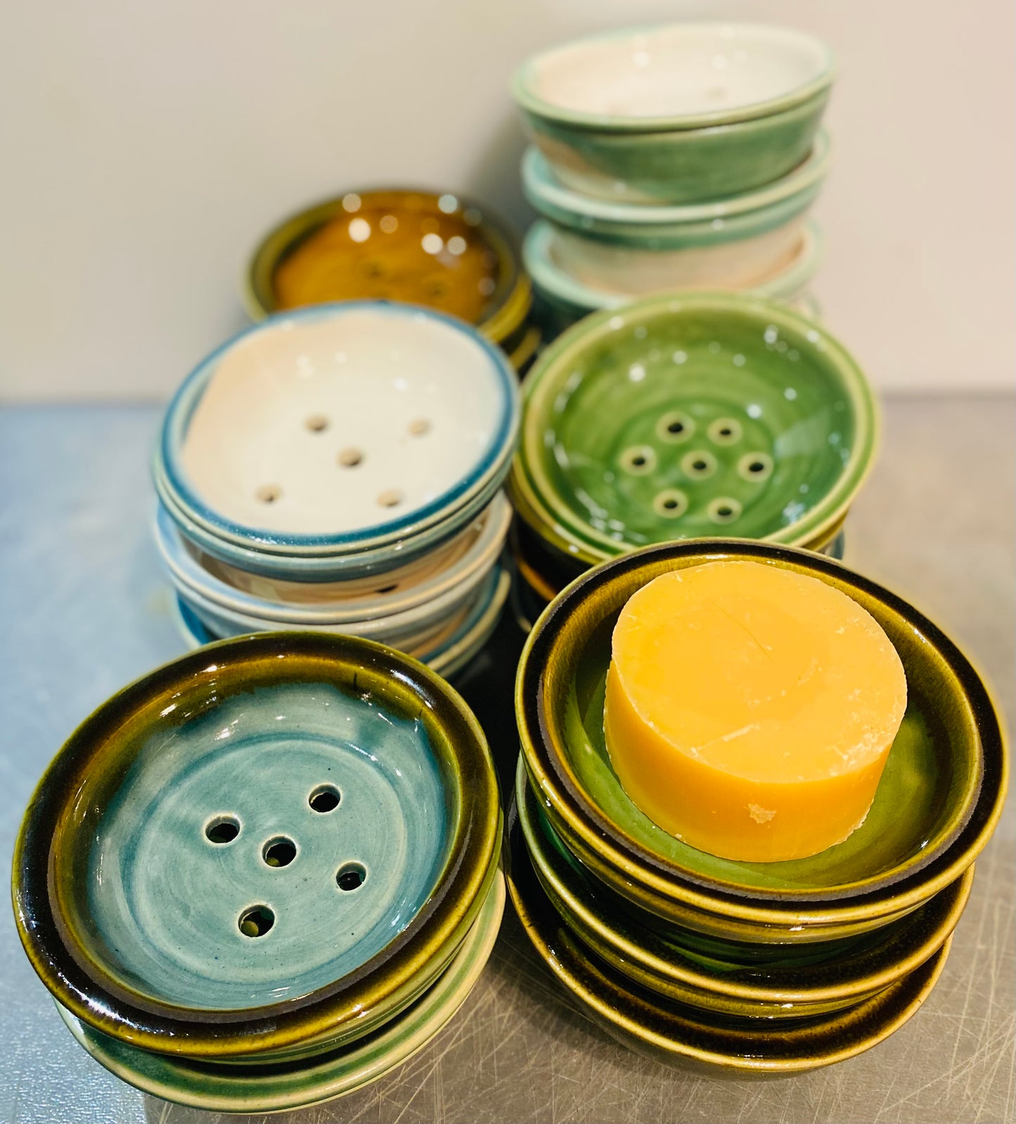 2 piece soap saver dishes