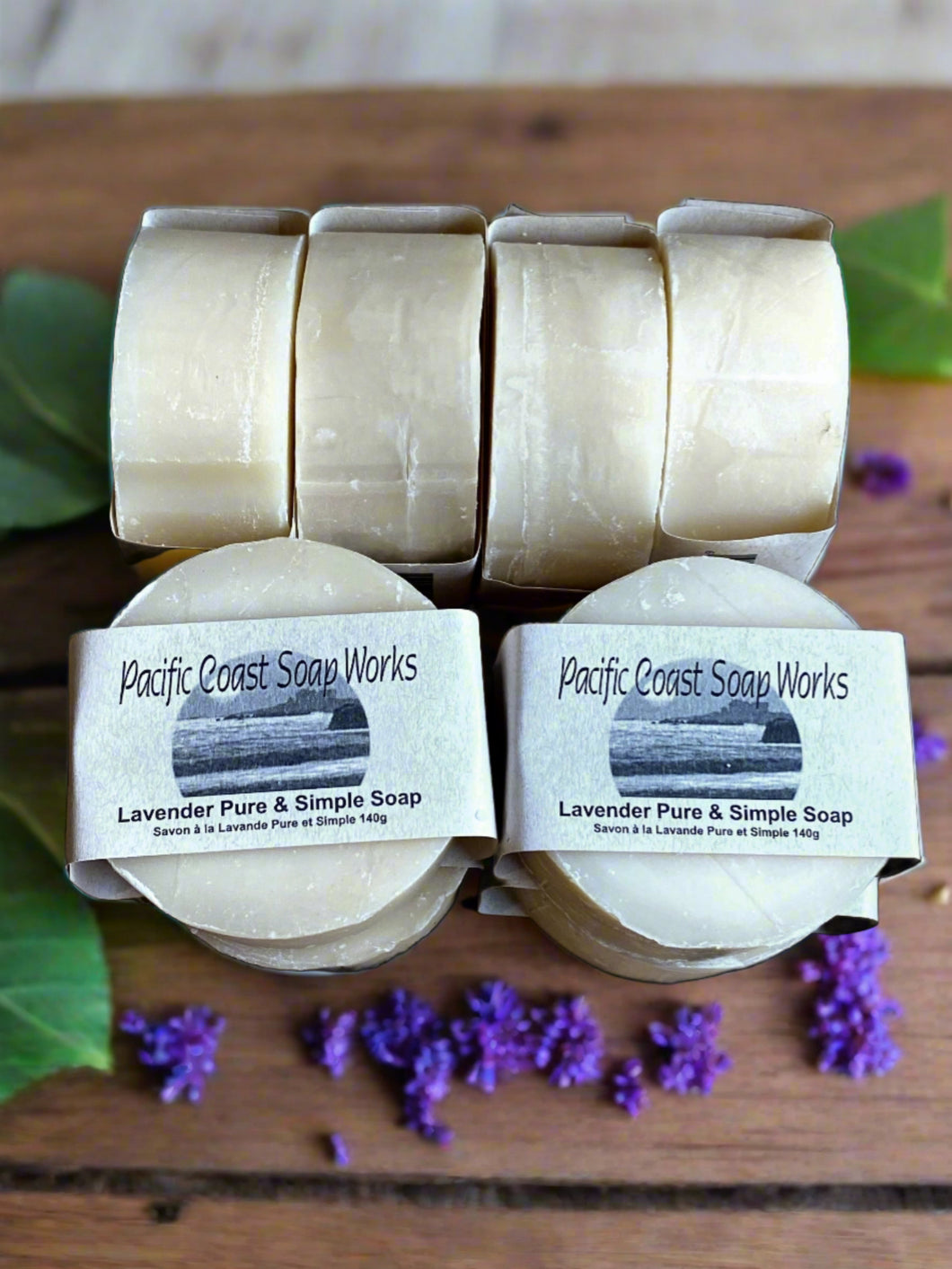 lavender essential oil, natural bar soap, ethically made, waterway safe, small batch. Canada