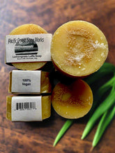 Load image into Gallery viewer, lemongrass loofa soap bar, natural, waterway safe, 
