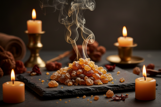 resin gum myrrh frankincense burn
