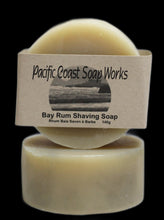 Load image into Gallery viewer, bay rum shave soap bar. shave bar. shaving soap. handmade soap vancouver. natural soap companies.
