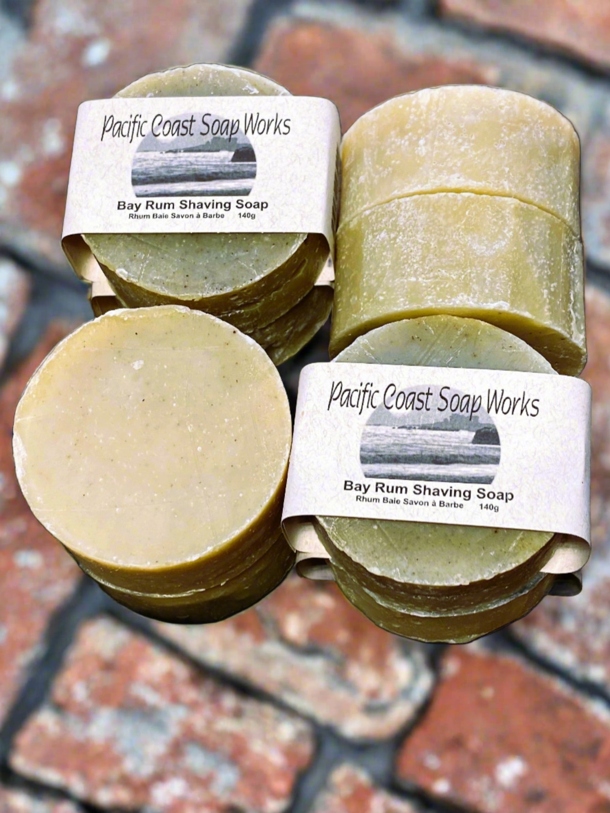 man, bay rum, shave bar, long lasting bar, eco friendly, leg shave soap