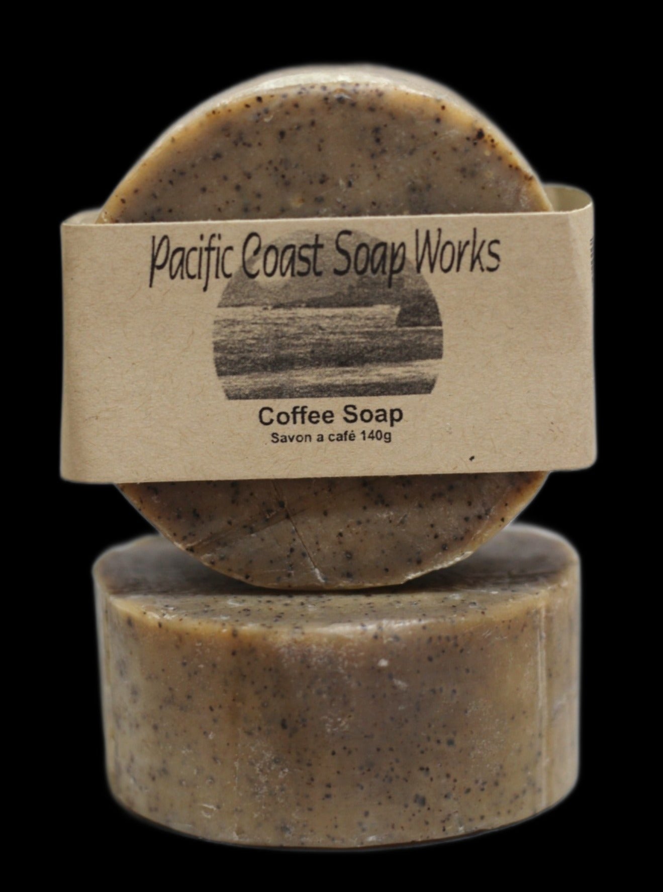 all natural coffee soap bar. soap with caffeine. vancouver soap company. handcrafted soap