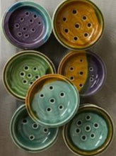 Load image into Gallery viewer, 2 piece ceramic soap saver dishes

