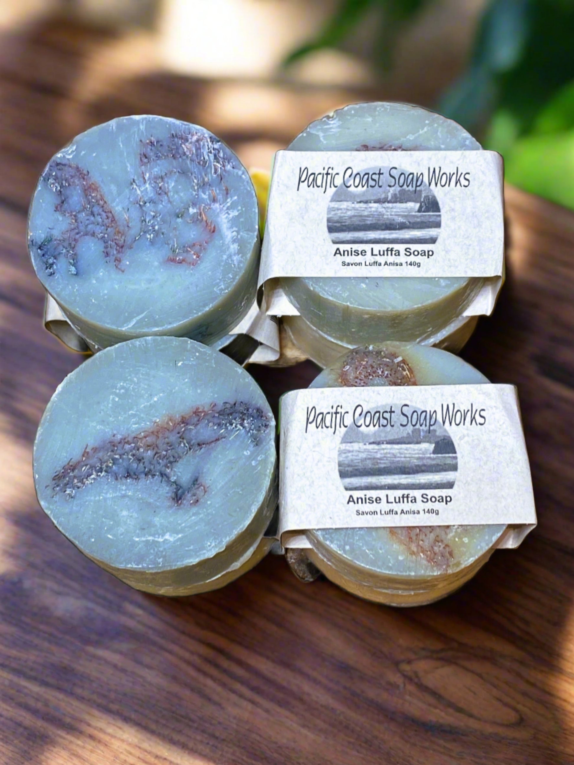 anise, luffa, scrub, natural, soap bar, canada, bc