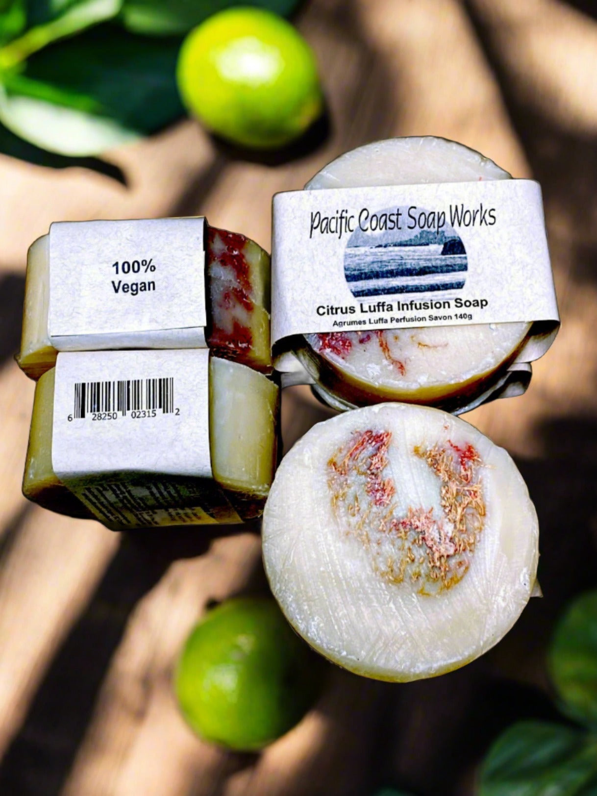 invigorating, citrus essential oils, luffa scrub, cold press soap, eco friendly