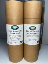 Load image into Gallery viewer, dry shampoo dark hair eco friendly packaging natural ingredients
