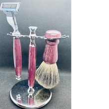 Load image into Gallery viewer, shave set - razor fits Gillette, Mach 3, Venus blades.
