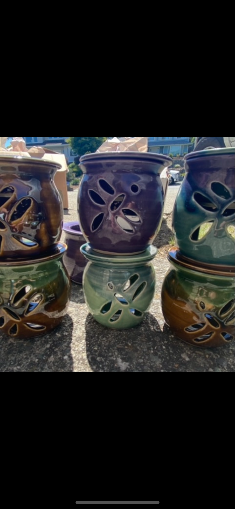 tealight pottery diffusers