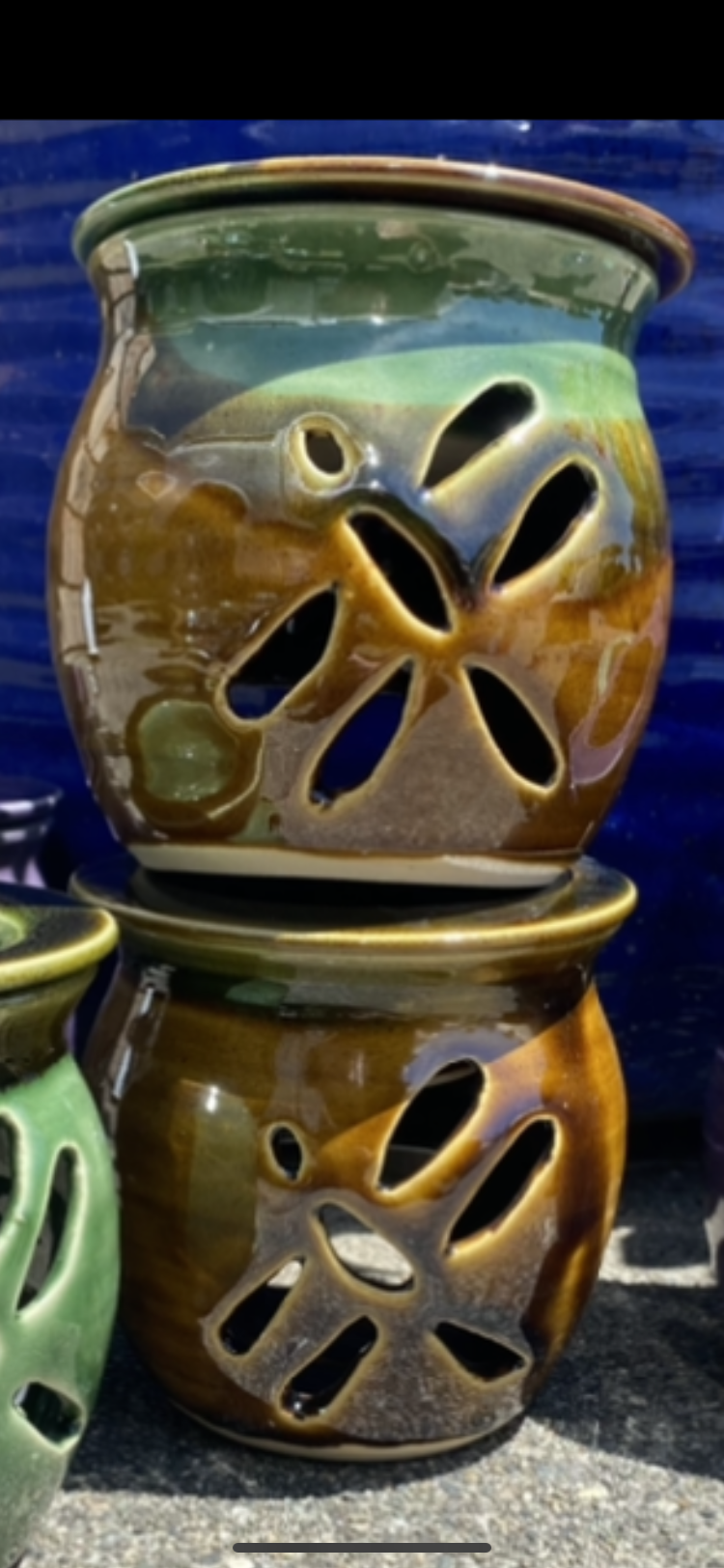 pottery tealight diffusers