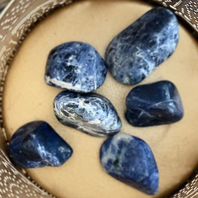 blue gemstone crystal sodalite throat chakra