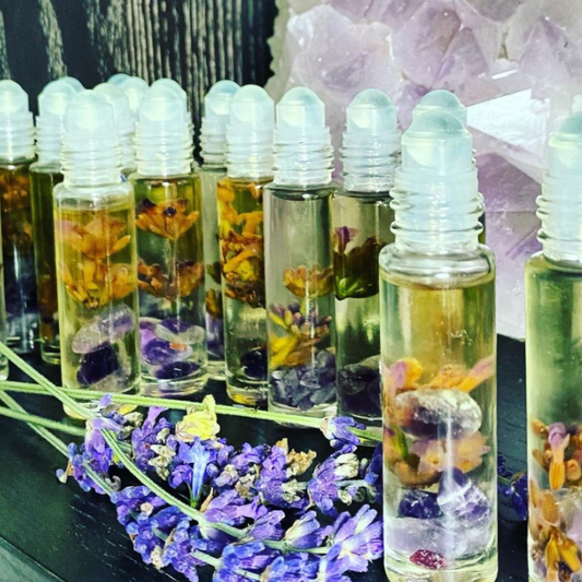 essential oil roll on. chakra roll on