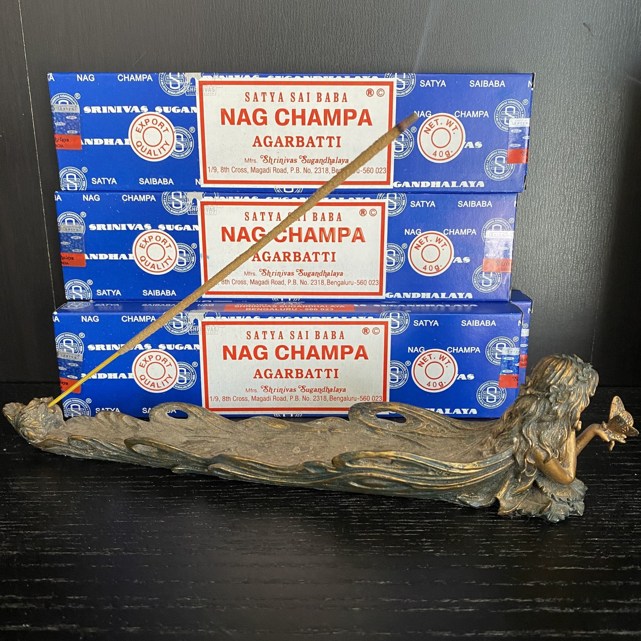 Nag Champa Set: Nag Champa Spray, Roll On, Soap & Incense