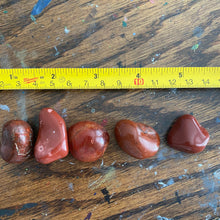 Load image into Gallery viewer, red jasper gemstone tumbled energy and sleeping

