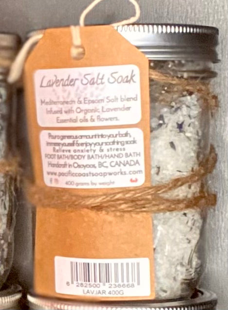 Bath Salts Jar ~ Lavender