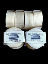 Load image into Gallery viewer, lavender essential oil, natural bar soap, ethically made, waterway safe, small batch. Canada
