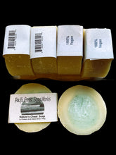 Load image into Gallery viewer, antibacterial, cold press, natural soap bar, lemon, eucalyptus, rosemary, clove
