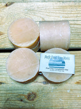 Load image into Gallery viewer, face care, french pink clay, palmarosa, clary sage, bar natural soap
